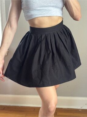 Sunday Best Black Pleated Circle Skirt
